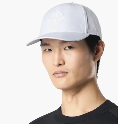 Кепка чоловіча Stone Island Compass-Embroidered White K1S159100996-S0065-V0001