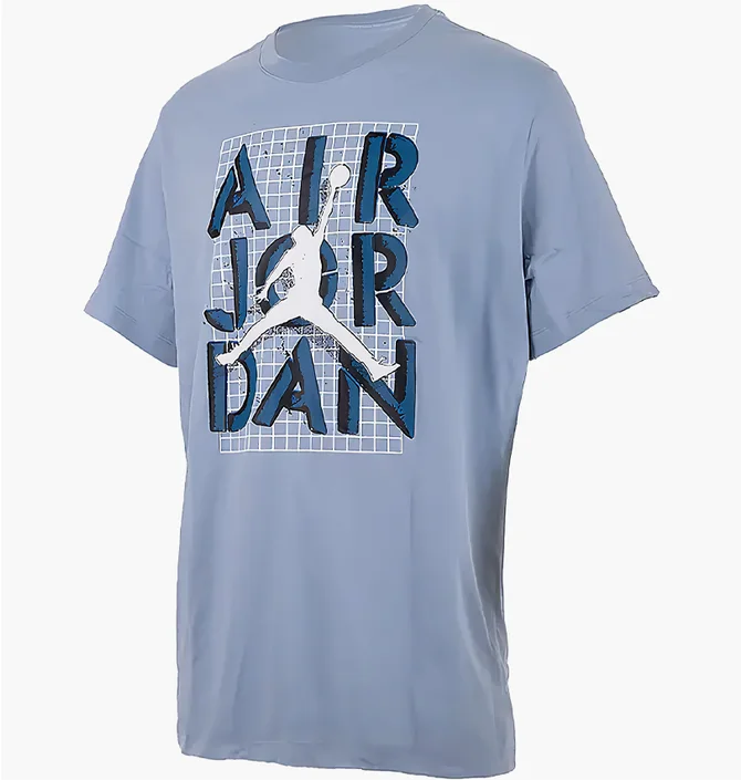 Футболка мужская Air Jordan Brand Jm Stack Ss Crew Blue FN5978-436