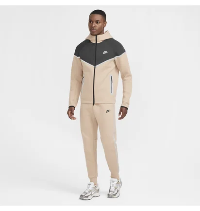 Толстовка чоловіча Nike Tech Fleece Reflective Beige HQ3746-200