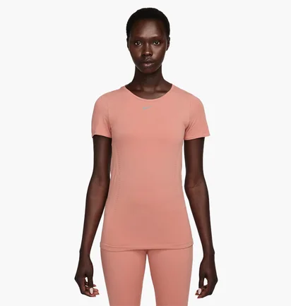 Футболка женская Nike Dri-Fit Adv Aura WomenS Slim-Fit Short-Sleeve Top Orange DD0588-618
