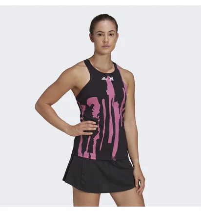Майка женская Adidas Thebe Magugu Tennis New York Y-Back Tank Top Black Ht4234