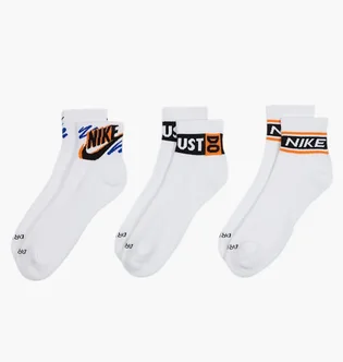 Носки Nike Ed Pls Ankle Sport (3 пары) White HJ9378-901