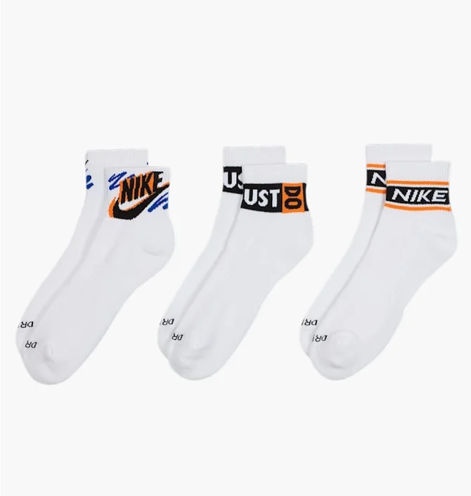 Носки Nike Ed Pls Ankle Sport (3 пары) White HJ9378-901