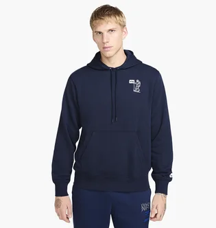 Худи мужское Nike Club Ft Po Hdy Moon Gfx Blue HQ8594-451