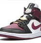 Кросівки жіночі Air Jordan Wmns 1 Mid Se Black/Bordo CZ4385-016