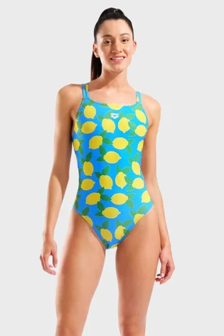 Купальник жіночий Arena Lemons Lace Plus Back Blue 010704-858