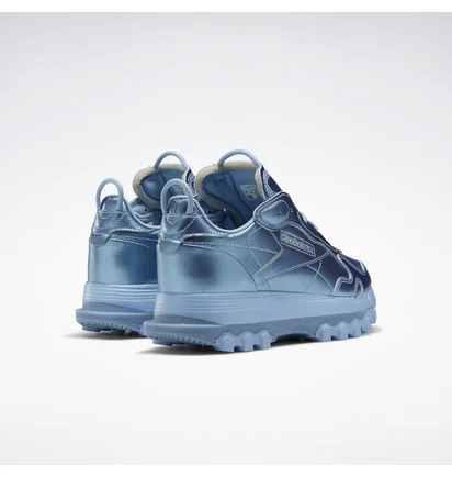 Кросівки жіночі Reebok Cardi B Classic Leather Metallic/Light Blue GY0965