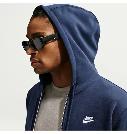 Толстовка мужская Nike Club MenS Full-Zip Fleece Hoodie Blue FN3861-451