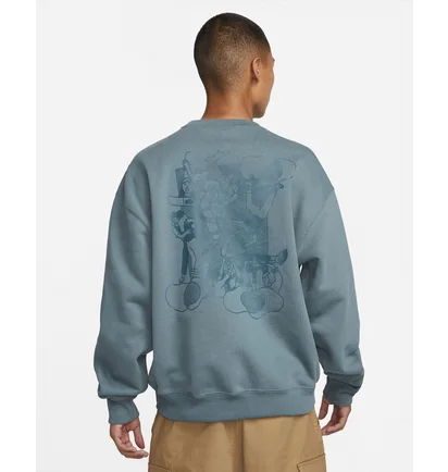Свитшот унисекс Nike Sb Skate Like A Girl Fleece Skate Crew Light Blue DQ7306-384