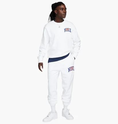 Спортивний костюм чоловічий Nike Club Fleece Brushed-Back White FV4447-100__FV4453-100