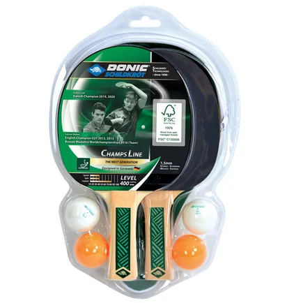 Ракетка для настольного тенниса Donic Champs 400 Cover Set Black 788498