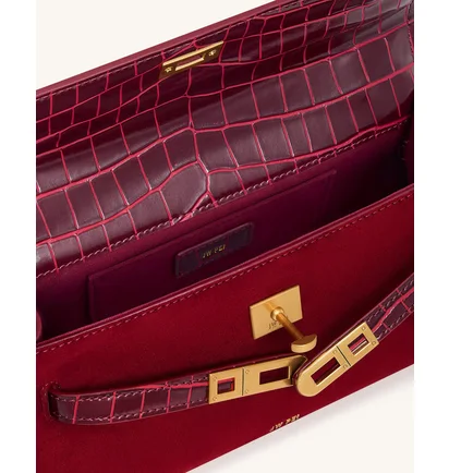 Сумка жіноча JW PEI Noor Faux Suede Top Handle Bag Bordo BB2025BG121869JWP