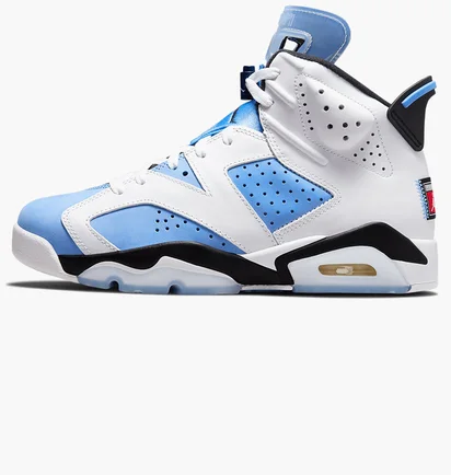 Кроссовки мужские Air Jordan 6 Retro Unc Light Blue/White CT8529-410