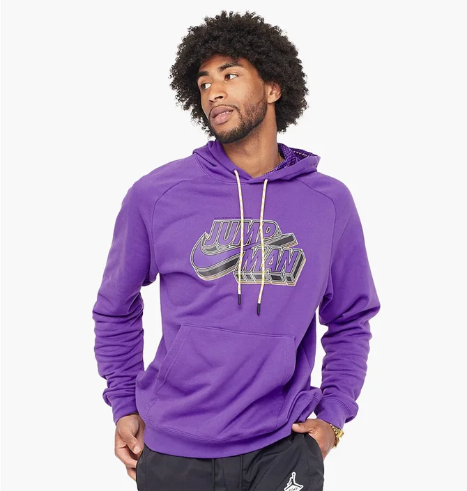 Худи мужское Air Jordan Jumpman Fleece Hoodie Violet Dm1402-579
