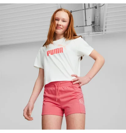 Шорты детские Puma Power High Waist Shorts Youth Pink 674364-63