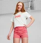 Шорты детские Puma Power High Waist Shorts Youth Pink 674364-63