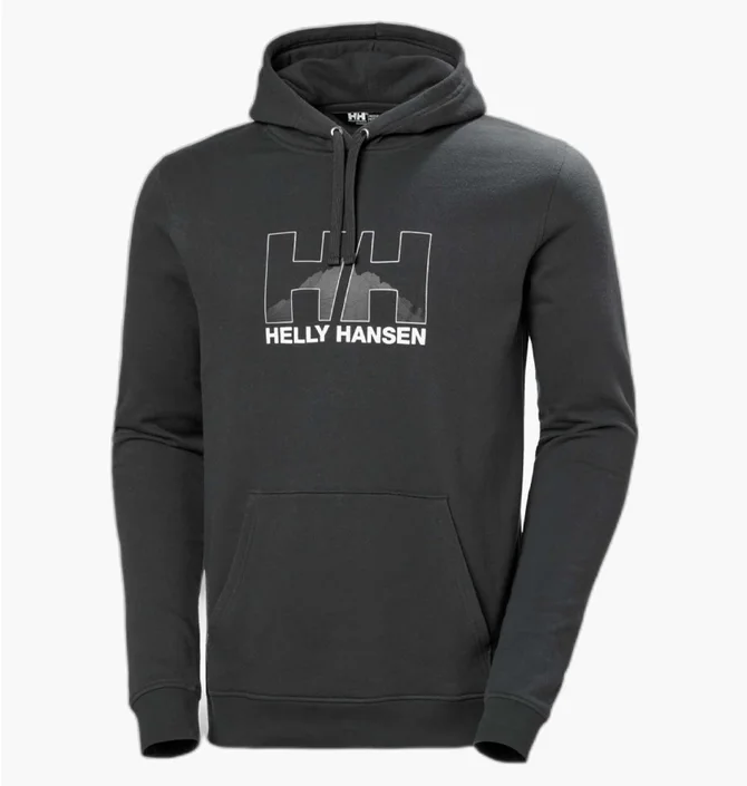 Худи мужское Helly Hansen Nord Graphic Pull Over Hoodie Black 62975-981