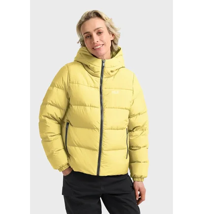 Пуховик жіночий JACK WOLFSKIN Frozen Palace Yellow A65097M-0064