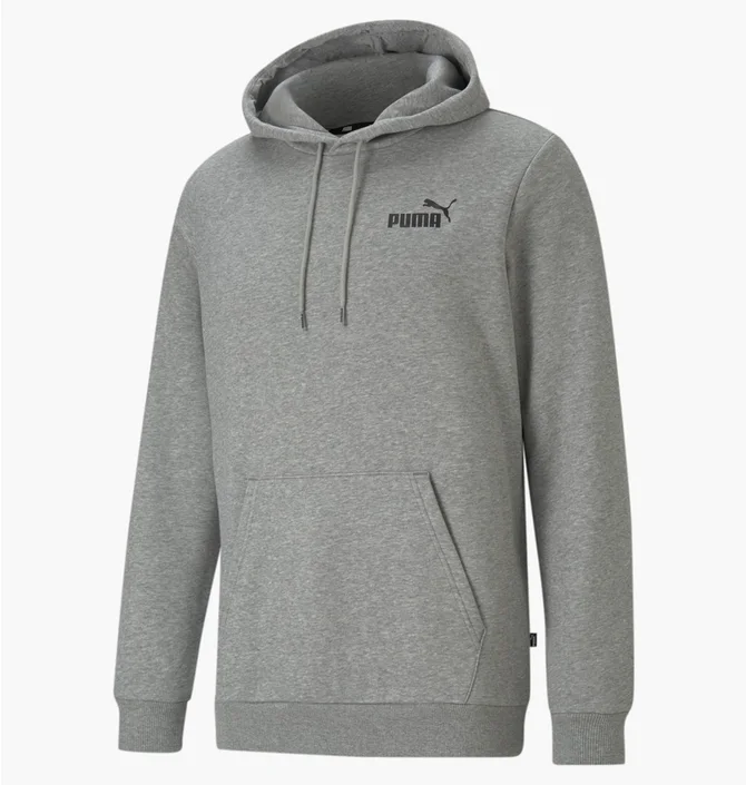Худи мужское Puma Essentials Small Logo Hoodie Grey 586690-03