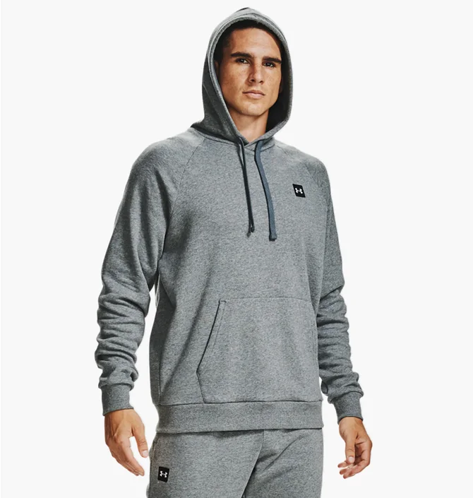 Худи мужское Under Armour Rival Fleece Hoodie Grey 1357092-012