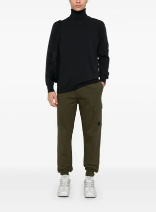 Штани чоловічі CP Company Diagonal Raised Fleece Cargo Olive 17CMSP017A-005086W-683