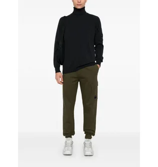 Штаны мужские C.P. Company Diagonal Raised Fleece Cargo Olive 17CMSP017A-005086W-683