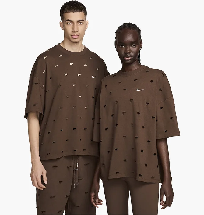 Футболка унісекс Nike T-Shirt Swoosh X Jacquemus Brown FJ3477-259