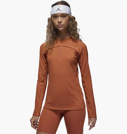 Кофта женская Air Jordan Sport Long-Sleeve Top Brown FN5113-209