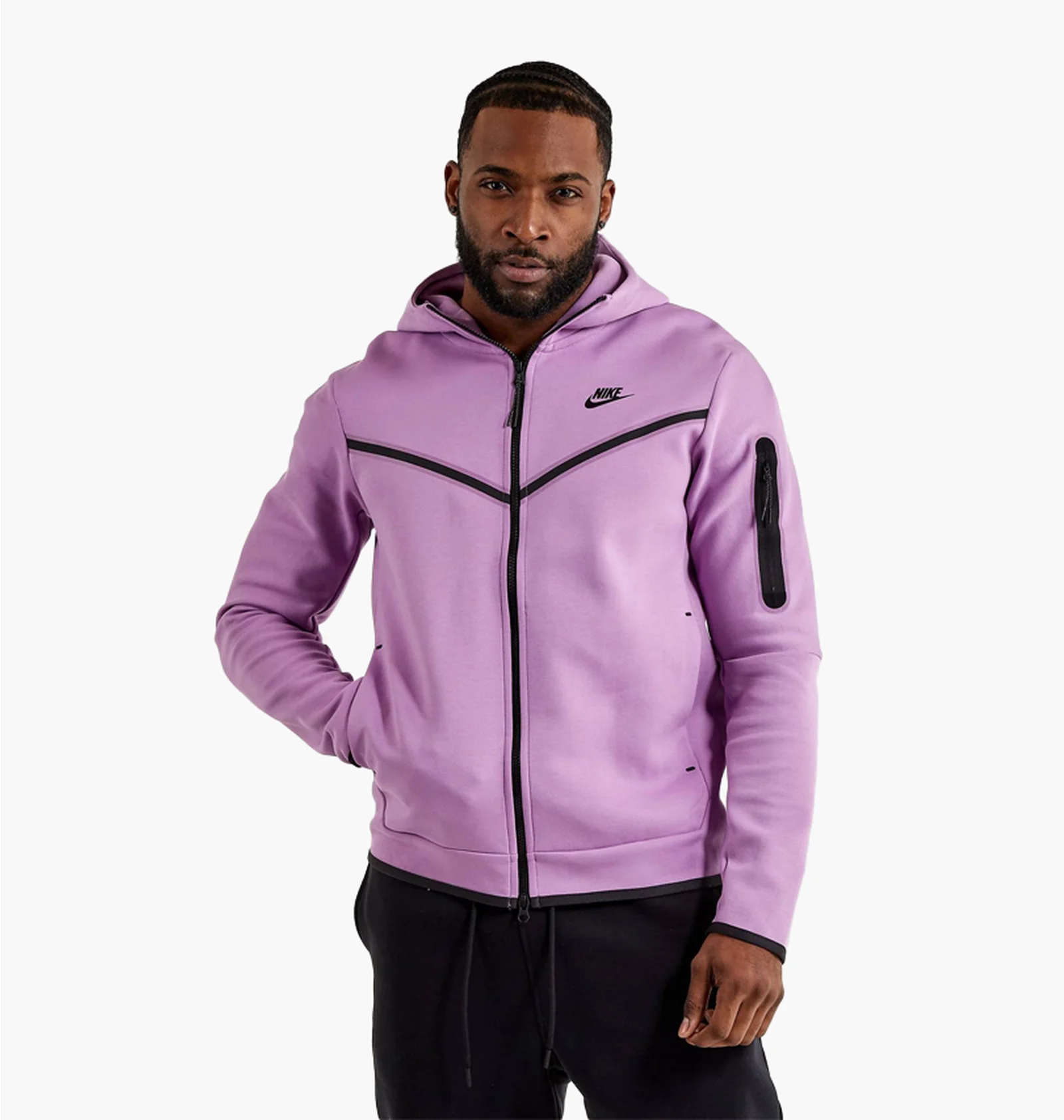 ᐉ Куртка мужская Nike Tech Fleece Full-Zip Hoodie Pink Cu4489-532