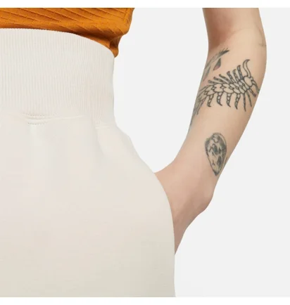Шорти жіночі Nike Sportswear Phoenix Fleece High-Rise Shorts Beige FD1409-104