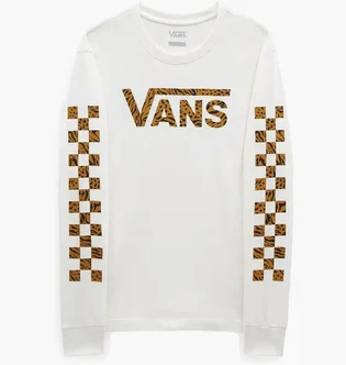 Лонгслив женский Vans Animash Ls Bff White VN000ADUFS8