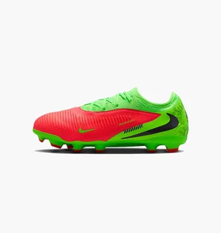Бутсы детские Nike Jr. Phantom 6 Low Pro Erling Haaland Big Kids Multi- Ground Soccer Cleats Green/Pink HQ2047-603