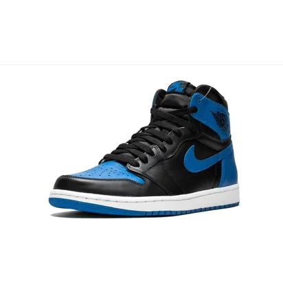 Кросівки чоловічі Air Jordan 1 Retro High Og Black/Blue 555088-007