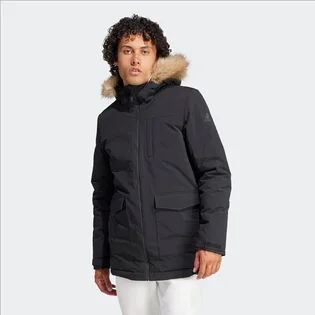 Парка чоловіча Adidas Hooded Fur Parka Black IK0553