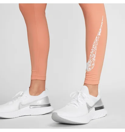 Легінси жіночі Nike One Swoosh Run Peach DM7767-824
