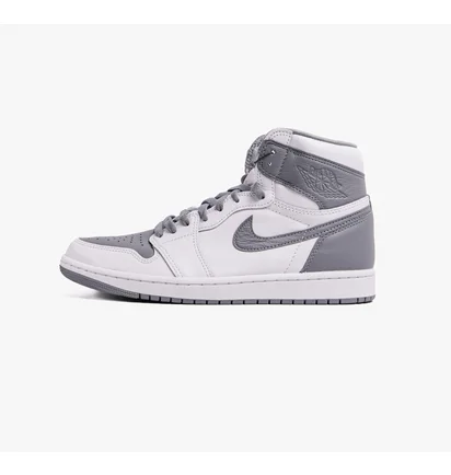Кроссовки мужские Air Jordan 1 Retro High Og White/Grey 555088-037