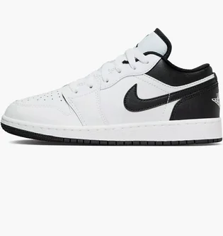 Кроссовки детские Air Jordan 1 Low Gs White/Black 553560-132