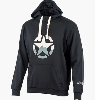 Худи мужское Jeep Hooded Sweatshirt Star Black O102568-B000