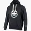 Худи мужское Jeep Hooded Sweatshirt Star Black O102568-B000