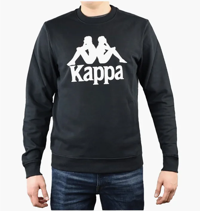 Свитшот мужской Kappa Sertum Rn Sweatshirt Black 703797194006