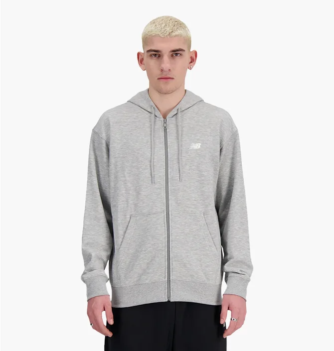Толстовка мужская New Balance Stacked Logo Grey MJ41501AG