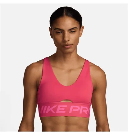 Топ женский Nike Pro Indy Plunge Pink HF7324-629