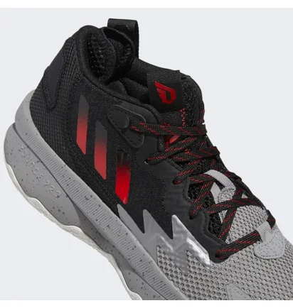 Кросівки унісекс Adidas Dame 8 Basketball Shoes Black/Grey Hr1558