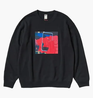 Світшот унісекс Uniqlo Kaws Warhol Graphic Sweatshirt Black E476119-000