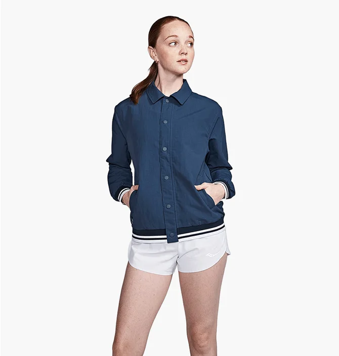 Куртка жіноча Saucony Metro Coaches Jacket Blue SAU800075-NV