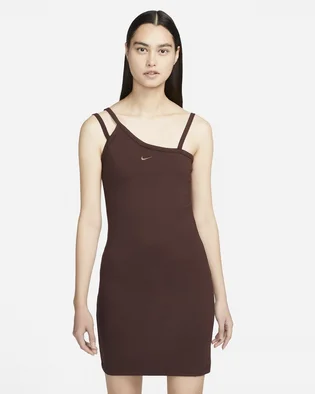Платье женское Nike Sportswear Everyday Modern Asymmetrical Tank Dress Brown DV7934-227