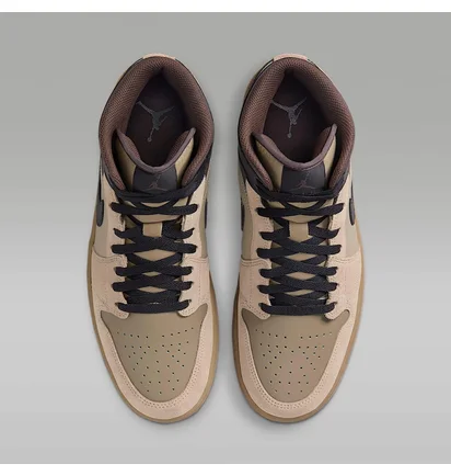 Кроссовки мужские Air Jordan 1 Mid Brown/Beige HV6422-200