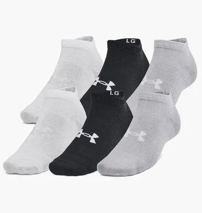 Шкарпетки Under Armour Essential (3 шт) Black/Grey 1386239-002