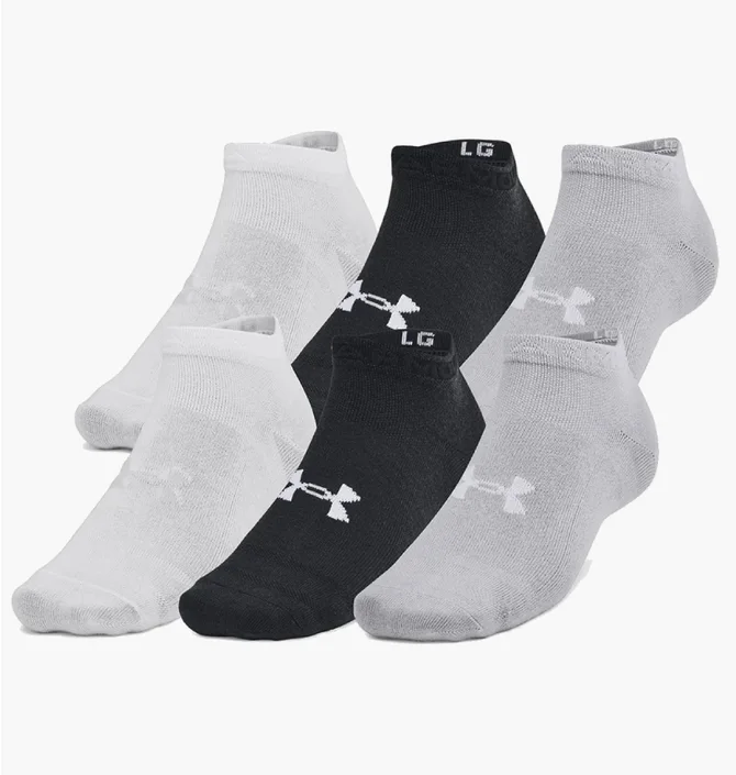 Шкарпетки Under Armour Essential (3 шт) Black/Grey 1386239-002