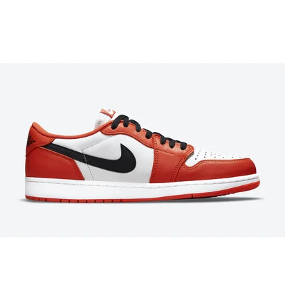 Кроссовки мужские Air Jordan 1 Low Og White/Red CZ0790-801